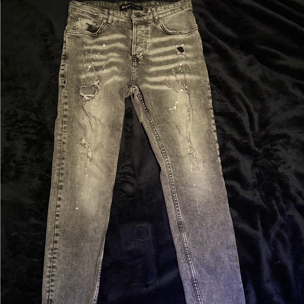 Black Label Slim Black Jeans